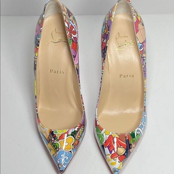 Christian Louboutin Pigalle Follies Print Pumps - Picture 2 of 10